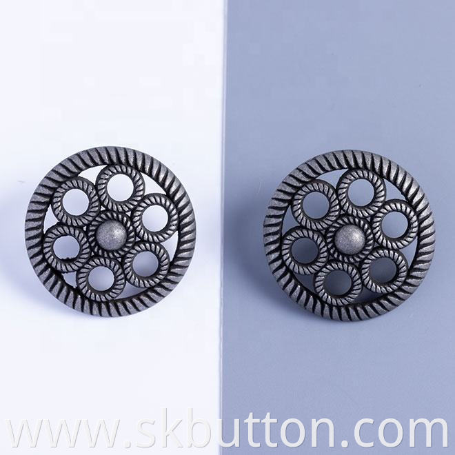 hollow flower buttons